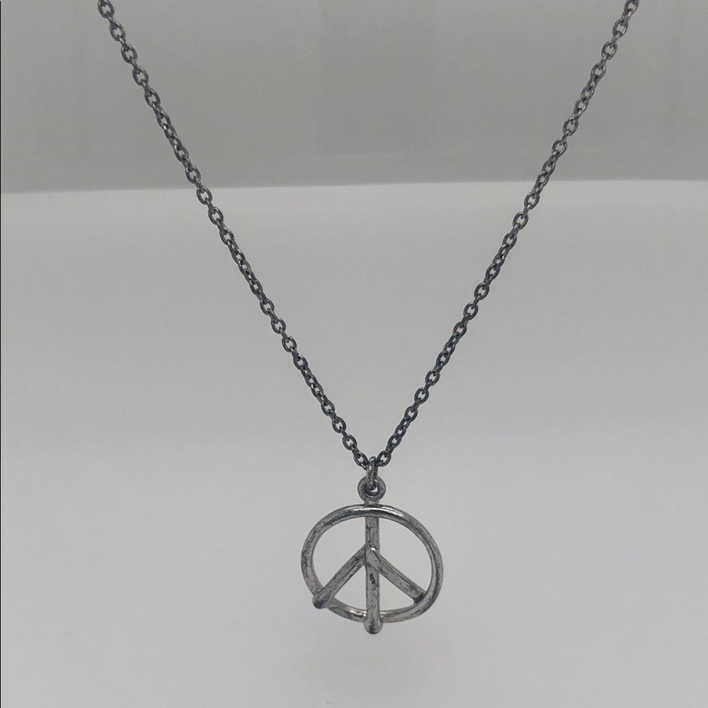 Sterling Silver Peace Sign